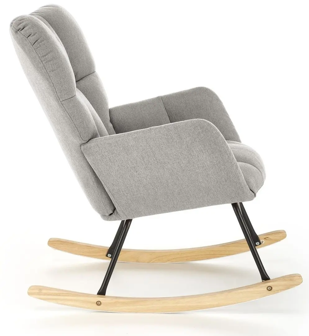 Fotoliu balansoar Halmar Vasco (Grey/Oak)