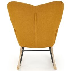 Fotoliu balansoar Halmar Vasco (Mustard/Natural Oak/Black) Thumb