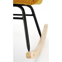 Fotoliu balansoar Halmar Vasco (Mustard/Natural Oak/Black) Thumb