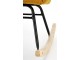 Fotoliu balansoar Halmar Vasco (Mustard/Natural Oak/Black)