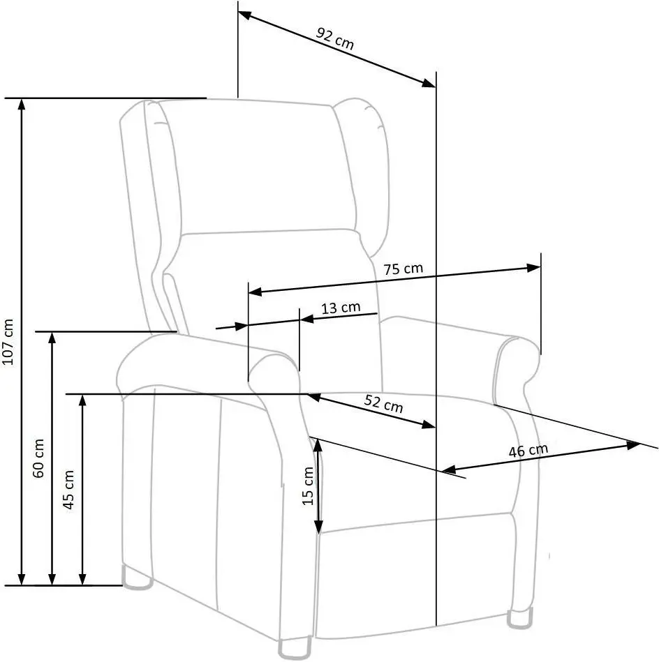 Fotoliu-recliner Halmar Agustin 2 (Beige)