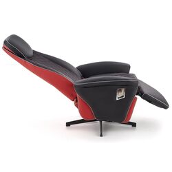 Fotoliu-recliner Halmar Camaro (Black/Red) Thumb