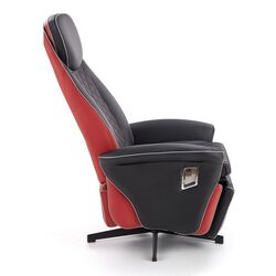 Fotoliu-recliner Halmar Camaro (Black/Red) Thumb