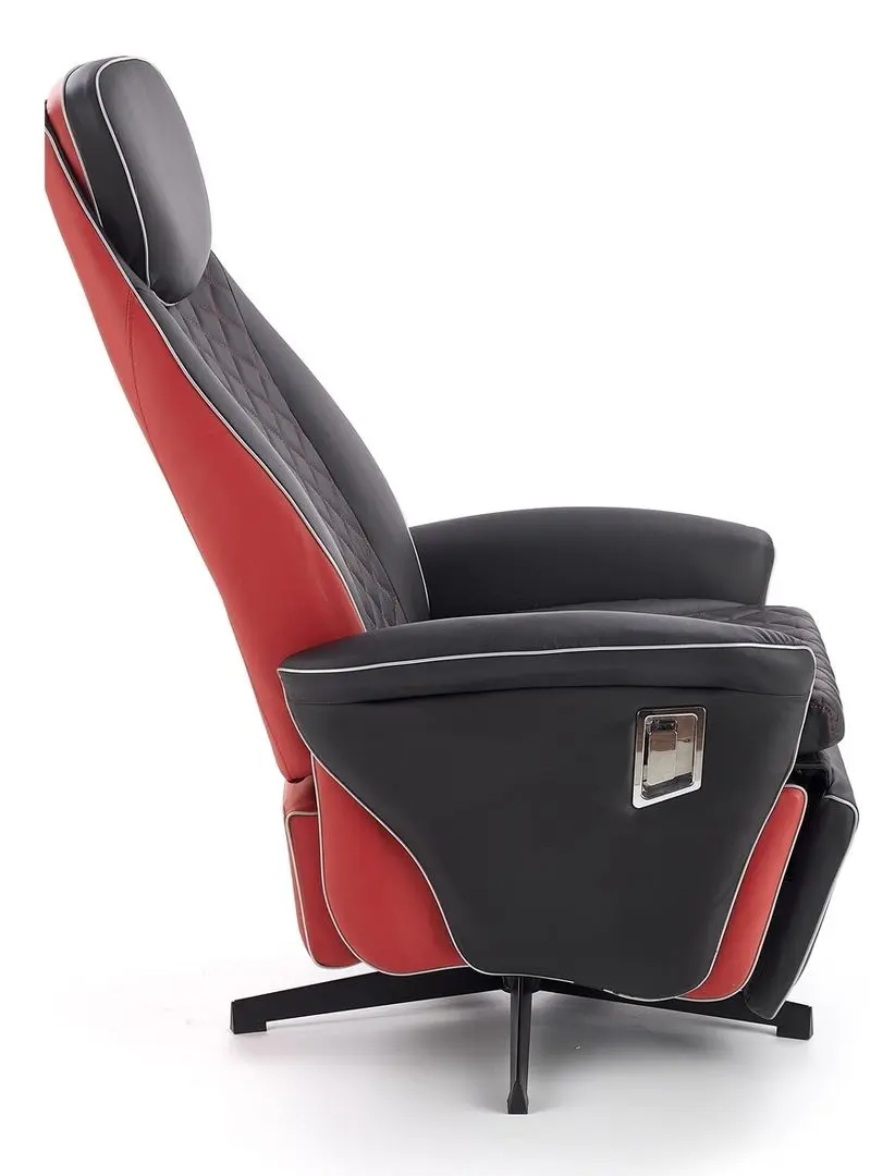 Fotoliu-recliner Halmar Camaro (Black/Red)