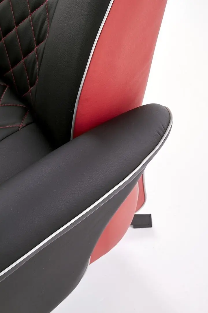 Fotoliu-recliner Halmar Camaro (Black/Red)