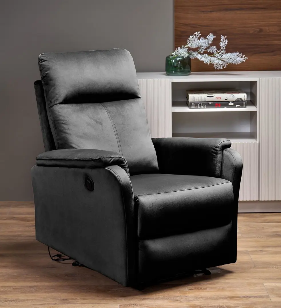 Fotoliu-recliner Halmar Crocus (Black)