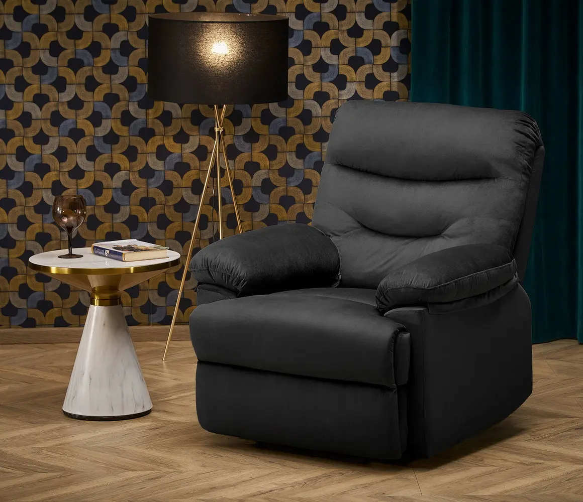 Fotoliu-recliner Halmar Drager (Black)