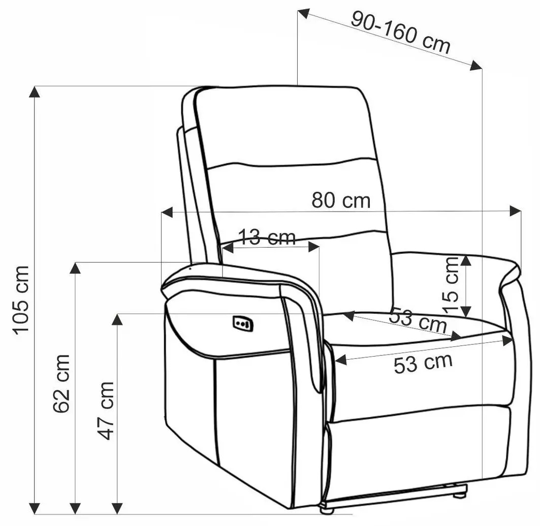 Fotoliu-recliner Halmar Jamal (Beige) - 2