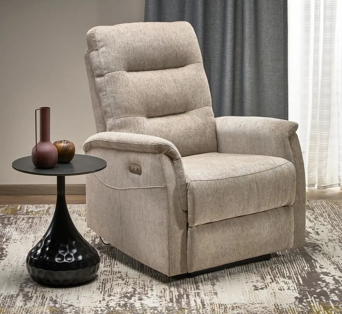 Fotoliu-recliner Halmar Jamal (Beige)