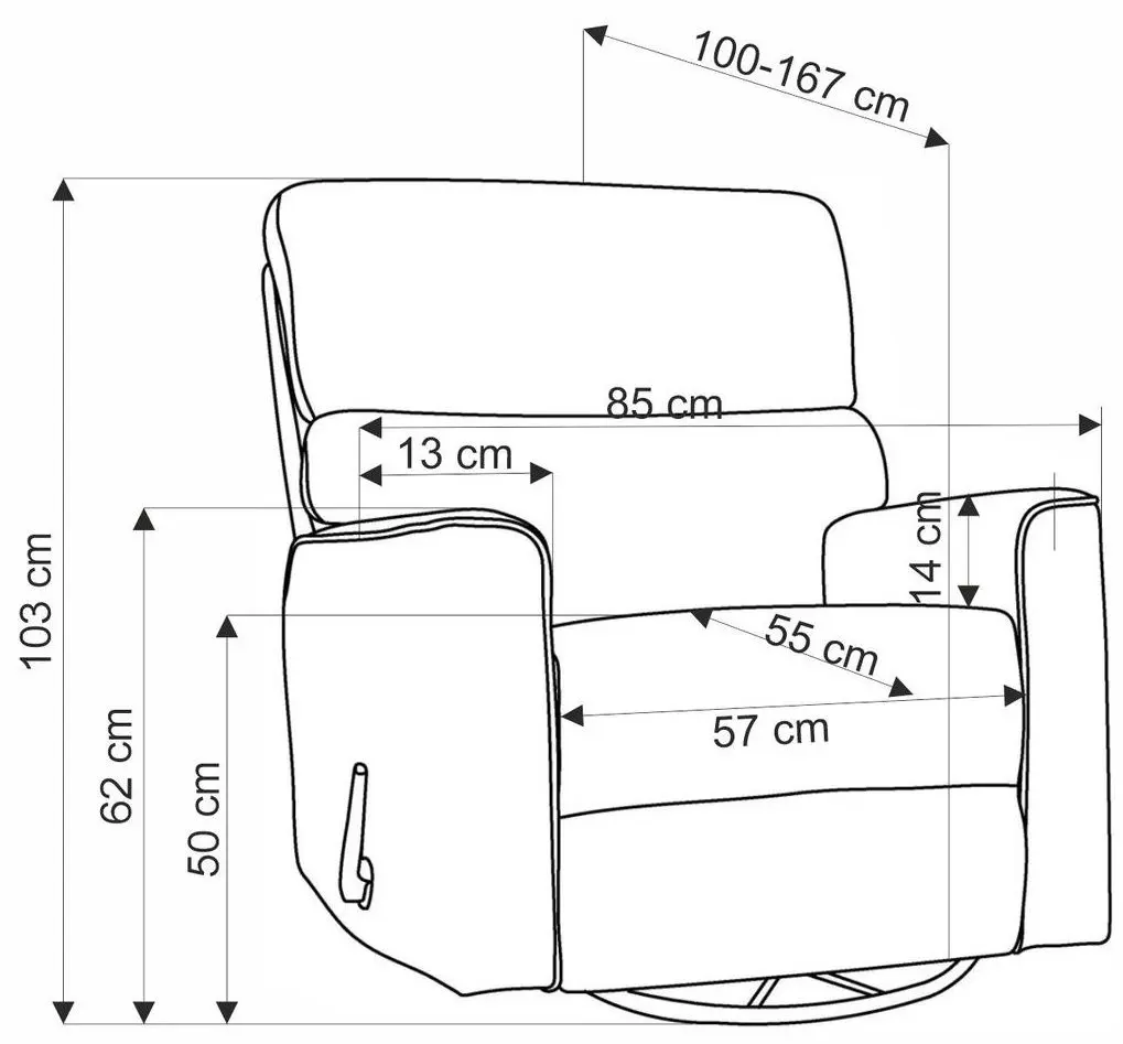 Fotoliu-recliner Halmar Karim (Beige)