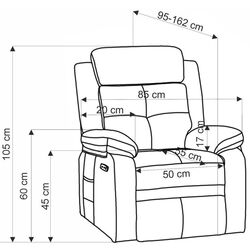 Fotoliu-recliner Halmar Loris (Beige) Thumb