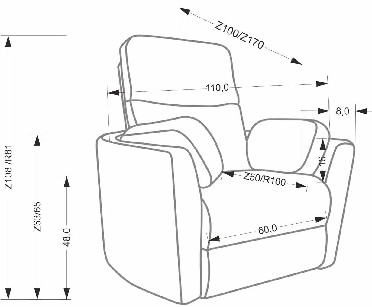 Fotoliu-recliner Halmar Pegas (Beige) - 14