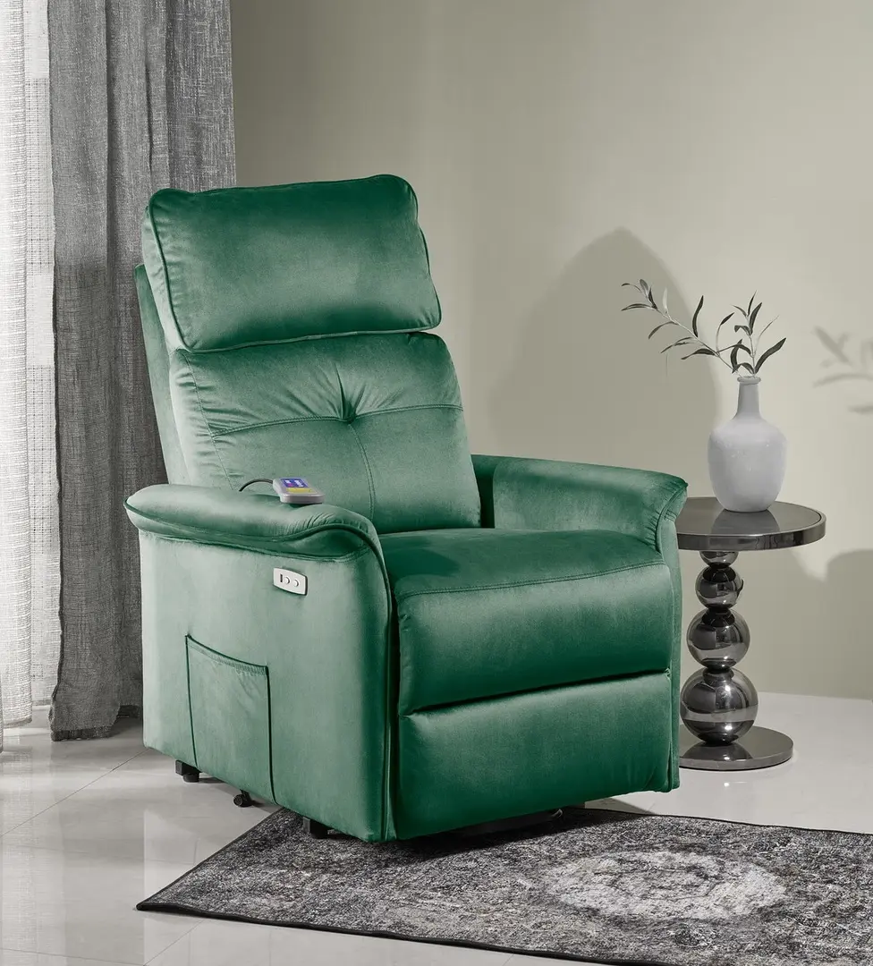 Fotoliu-recliner Halmar Semir 2 (Dark Green)