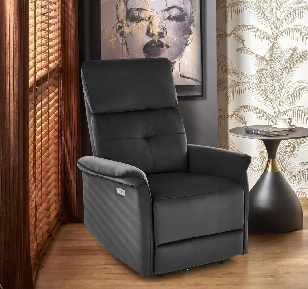 Fotoliu-recliner Halmar Semir (Black)