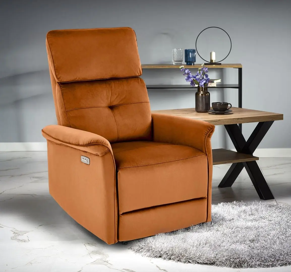 Fotoliu-recliner Halmar Semir (Cinnamon)