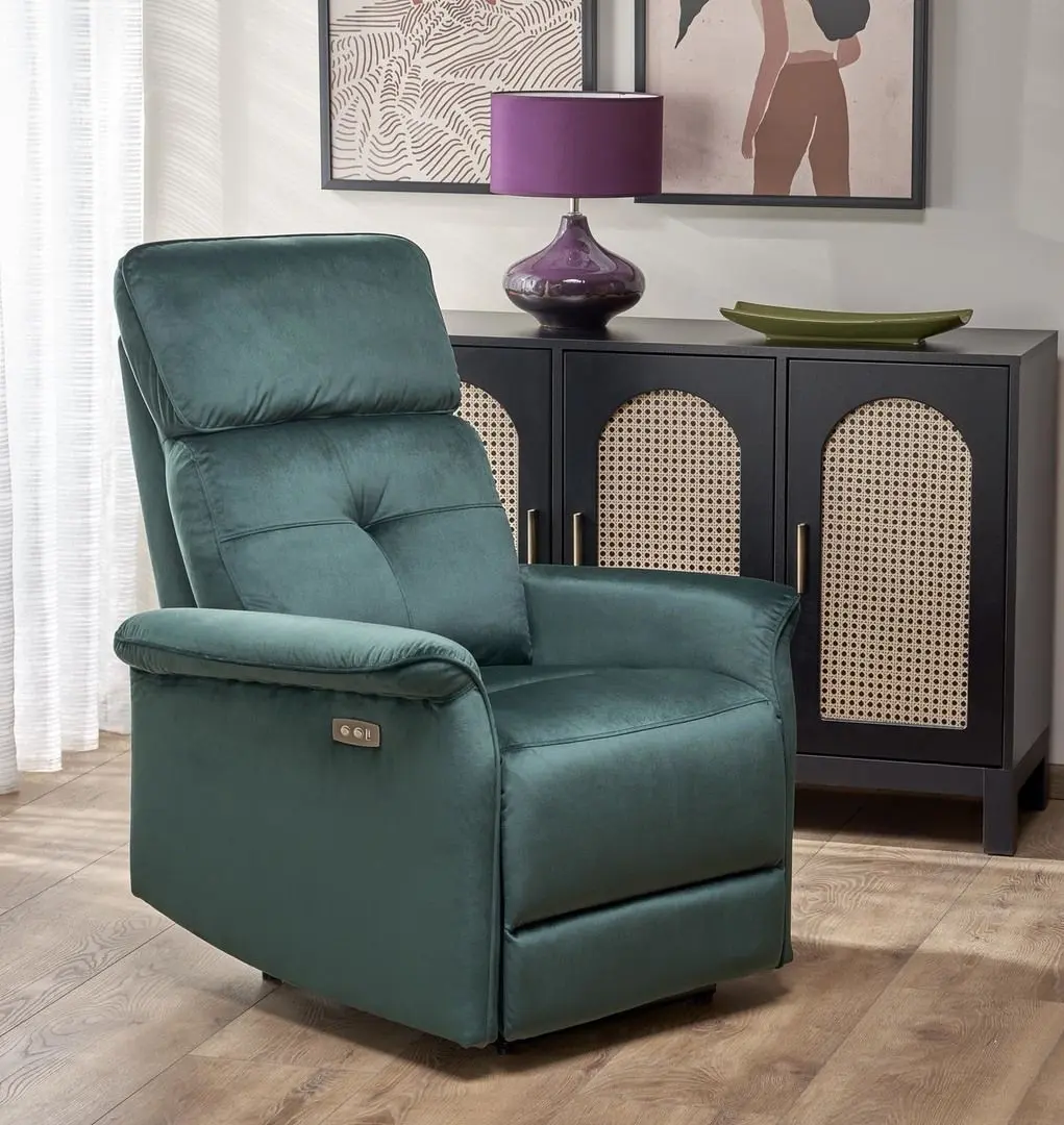 Fotoliu-recliner Halmar Semir (Dark Green)
