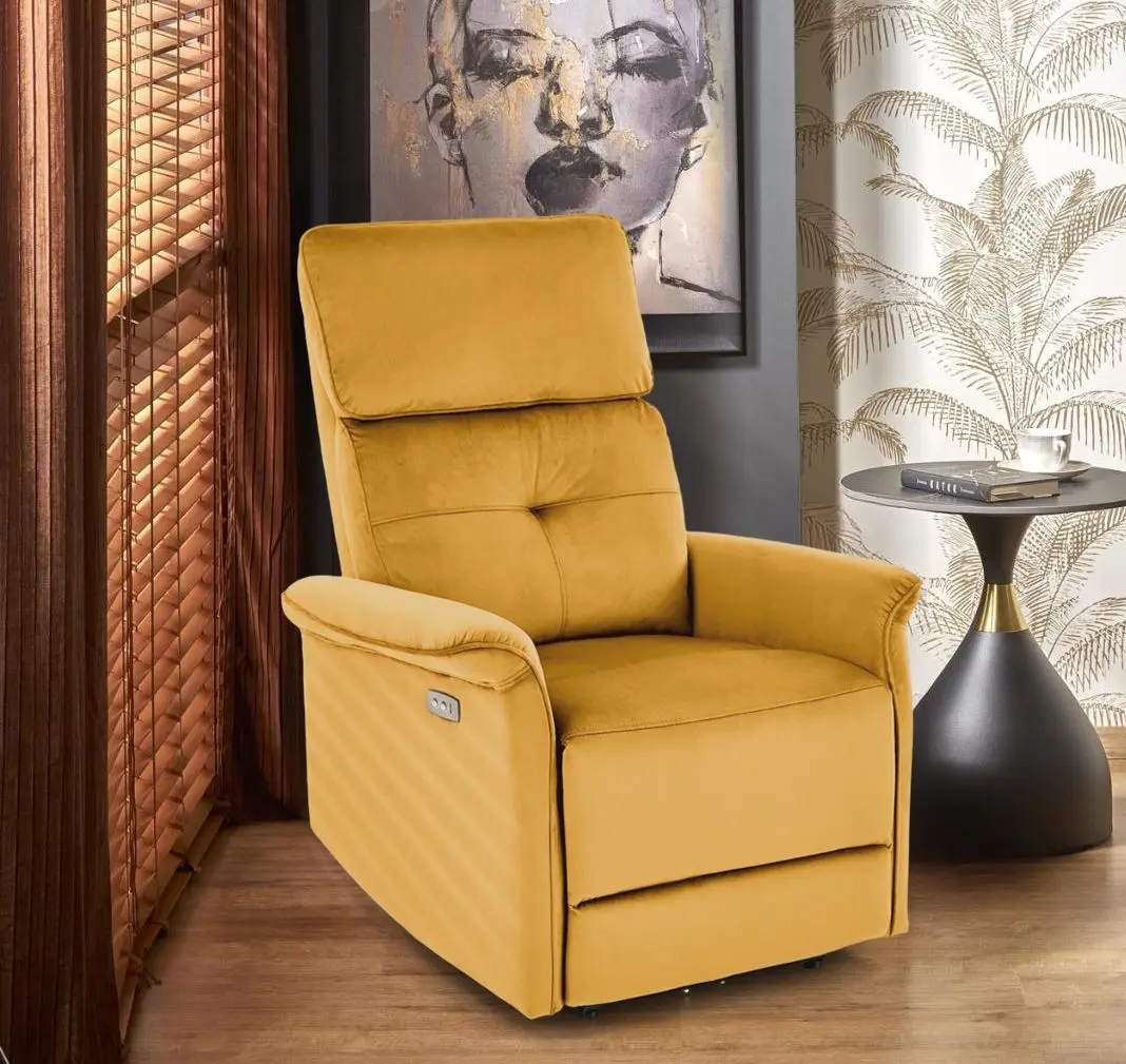 Кресло-реклайнер Halmar Semir (Mustard)