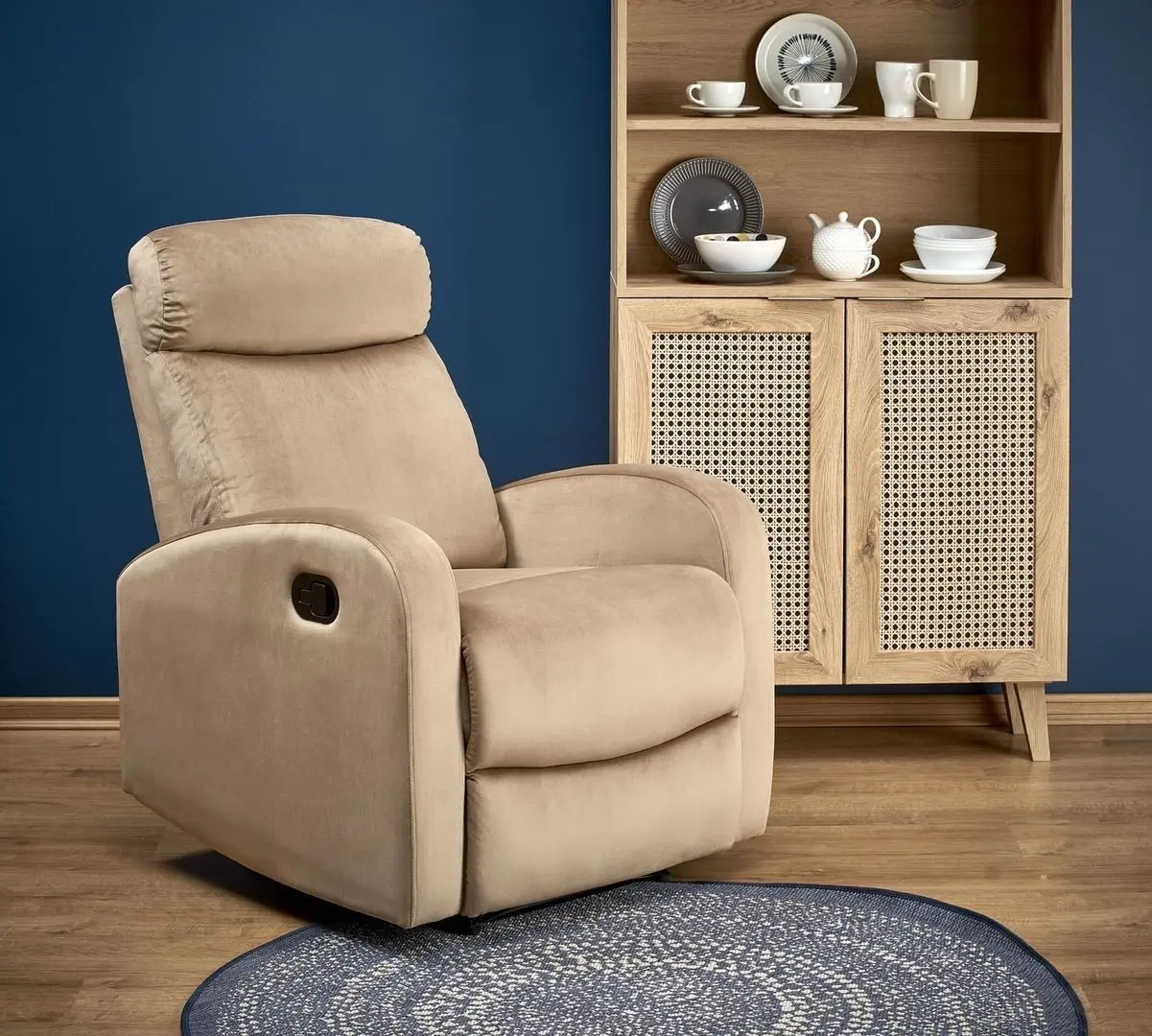 Fotoliu-recliner Halmar Wonder (Beige)