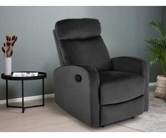 Fotoliu-recliner Halmar Wonder (Black)