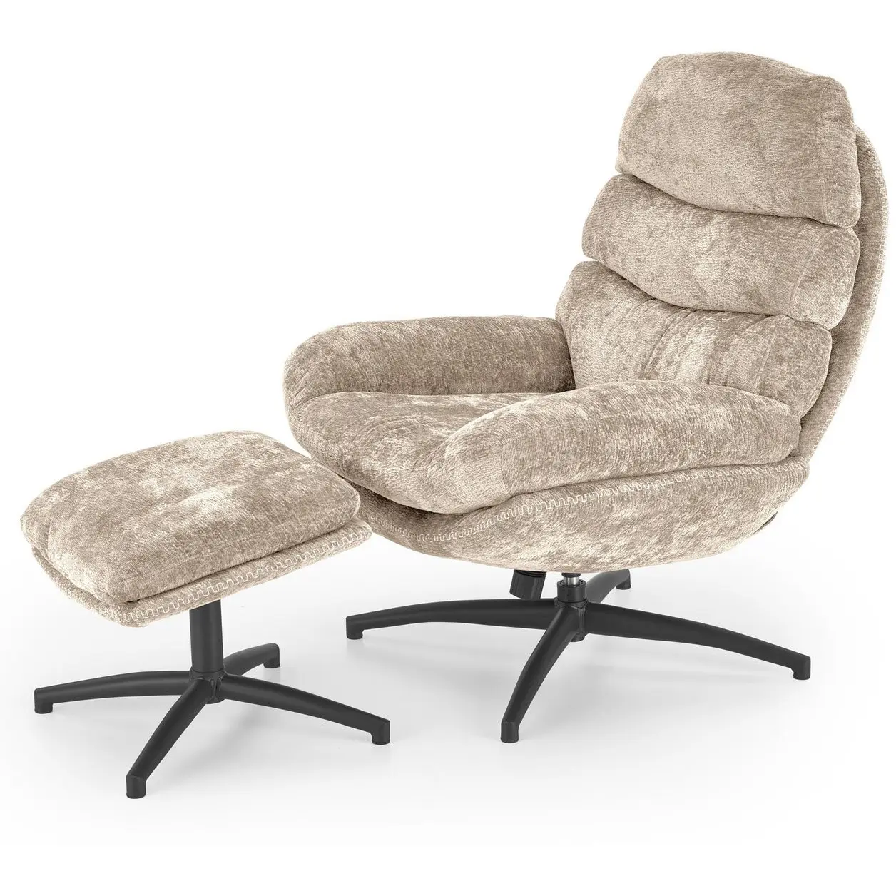 Кресло с оттоманкой Halmar Dario (Beige) - 4
