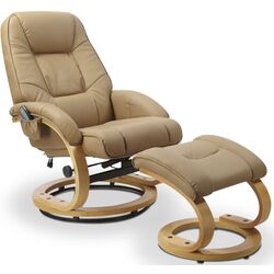 Fotoliu cu suport pentru picioare Halmar Matador (Beige)