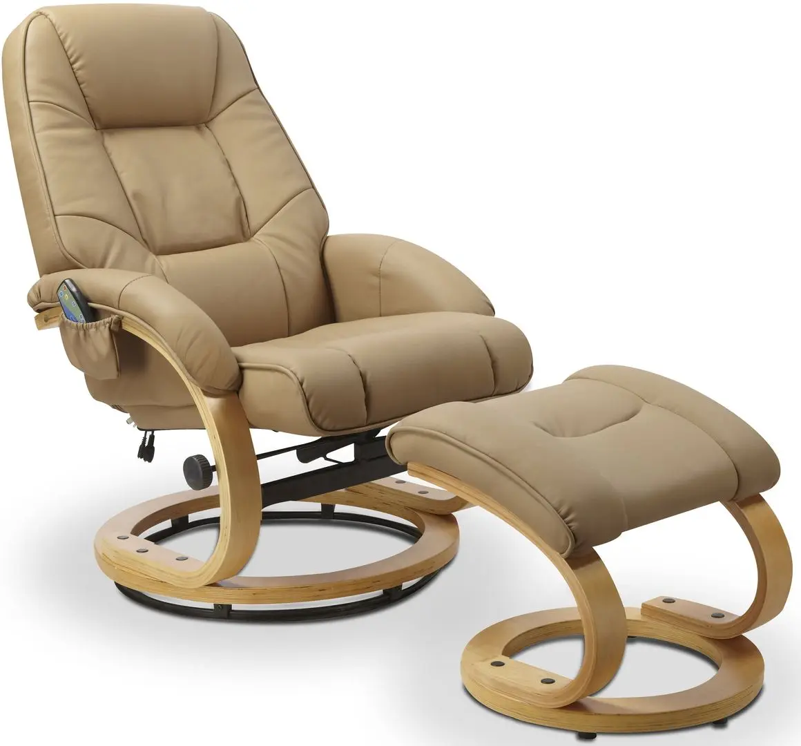 Fotoliu cu suport pentru picioare Halmar Matador (Beige)