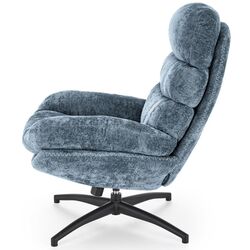 Кресло с пуфом Halmar Dario (Blue/Black) Thumb
