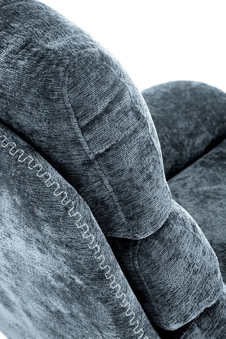 Кресло с пуфом Halmar Dario (Blue/Black)