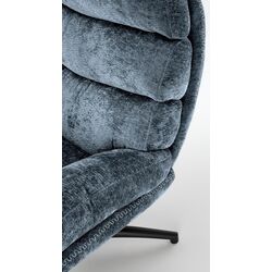 Кресло с пуфом Halmar Dario (Blue/Black) Thumb