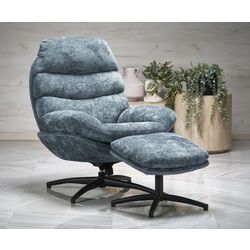 Fotoliu cu puf  Halmar Dario (Blue/Black)