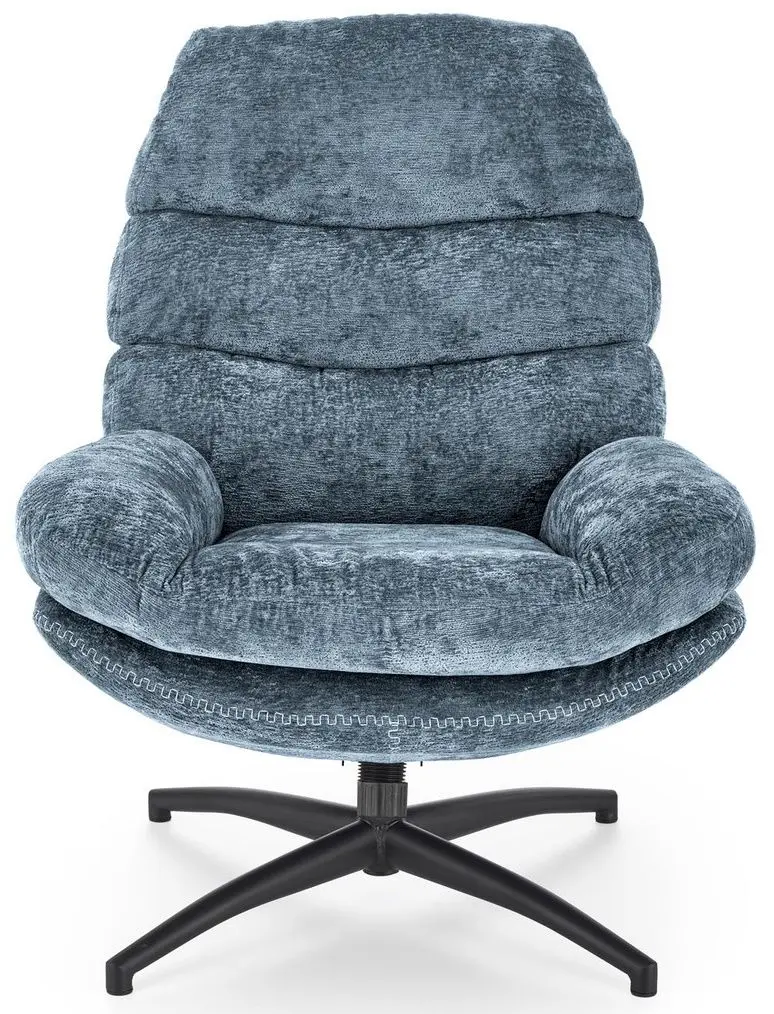 Кресло с пуфом Halmar Dario (Blue/Black)