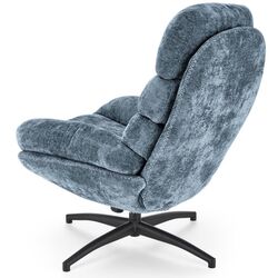 Кресло с пуфом Halmar Dario (Blue/Black) Thumb