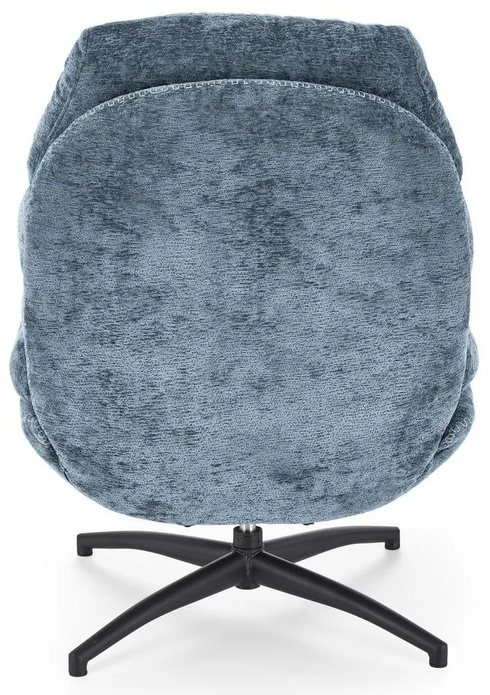 Кресло с пуфом Halmar Dario (Blue/Black)