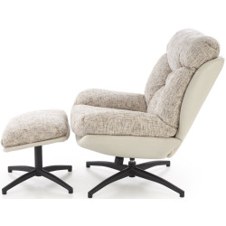 Fotoliu cu taburet Halmar Kronos (Beige) Thumb