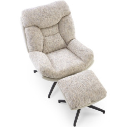 Fotoliu cu taburet Halmar Kronos (Beige) Thumb