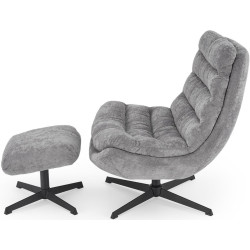 Fotoliu cu taburet Halmar Olympic (Grey) Thumb