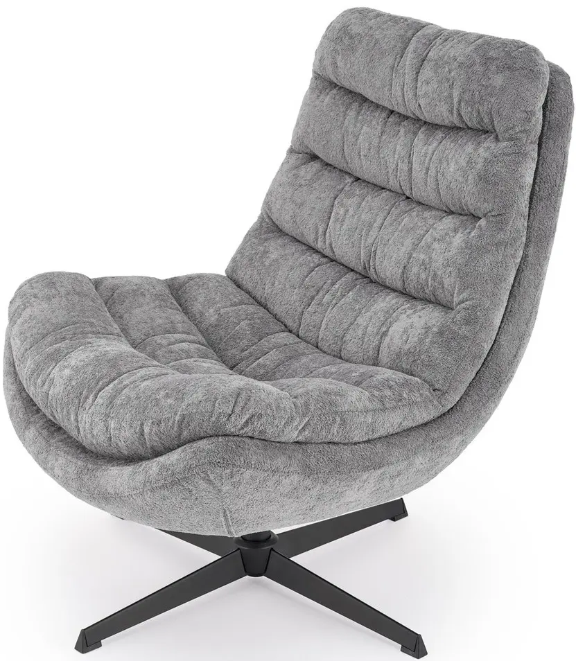 Fotoliu cu taburet Halmar Olympic (Grey) - 5