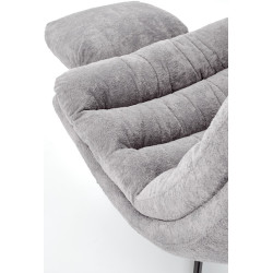 Fotoliu cu taburet Halmar Olympic (Grey) Thumb