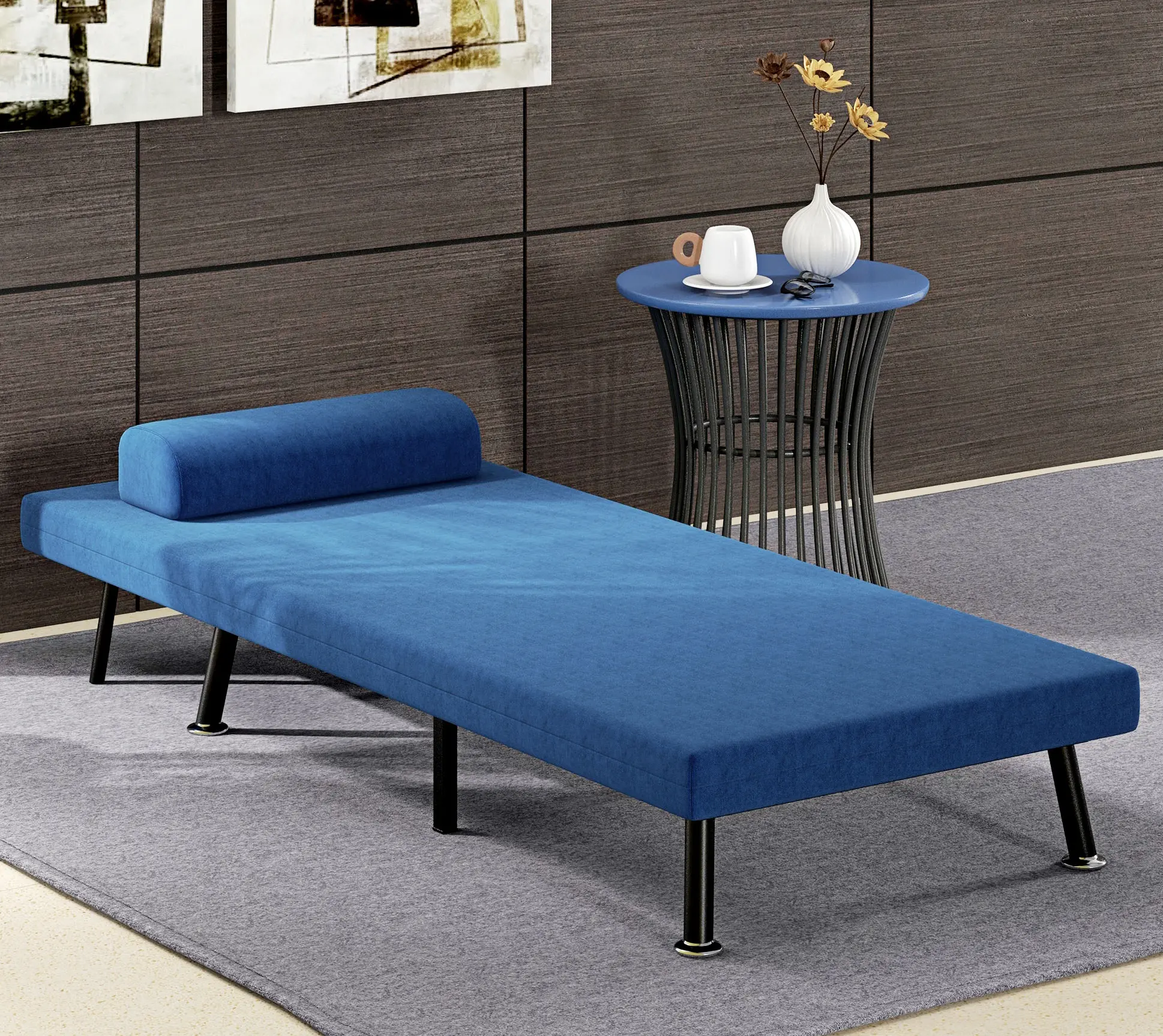 Fotoliu Homcom 833-066V00DB (Blue) - 2