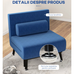 Fotoliu Homcom 833-066V00DB (Blue) Thumb