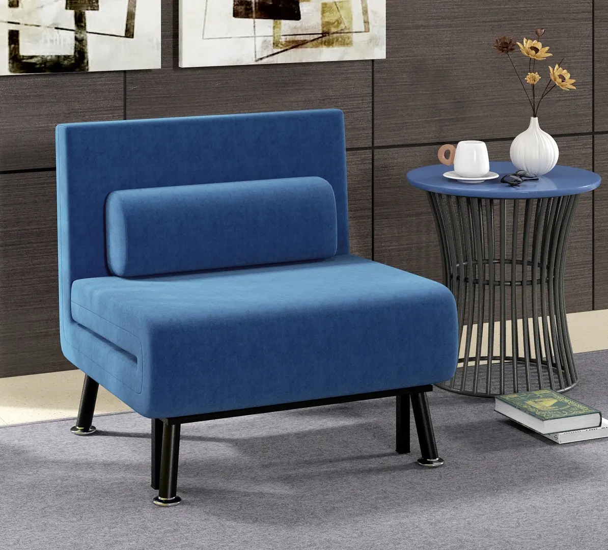 Fotoliu Homcom 833-066V00DB (Blue)