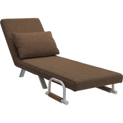 Fotoliu Homcom 833-068 (Brown/Grey) Thumb