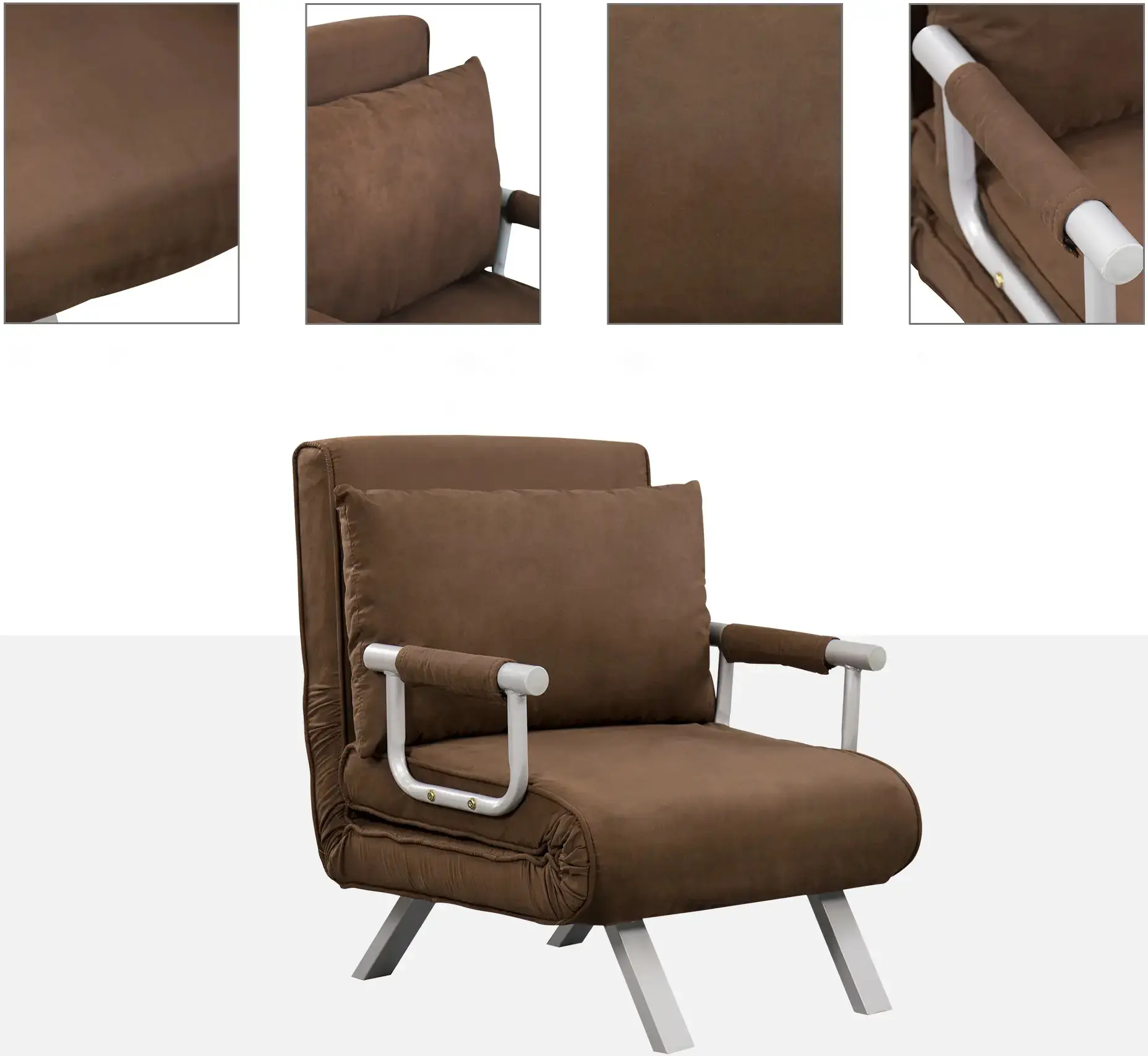 Fotoliu Homcom 833-068 (Brown/Grey) - 6