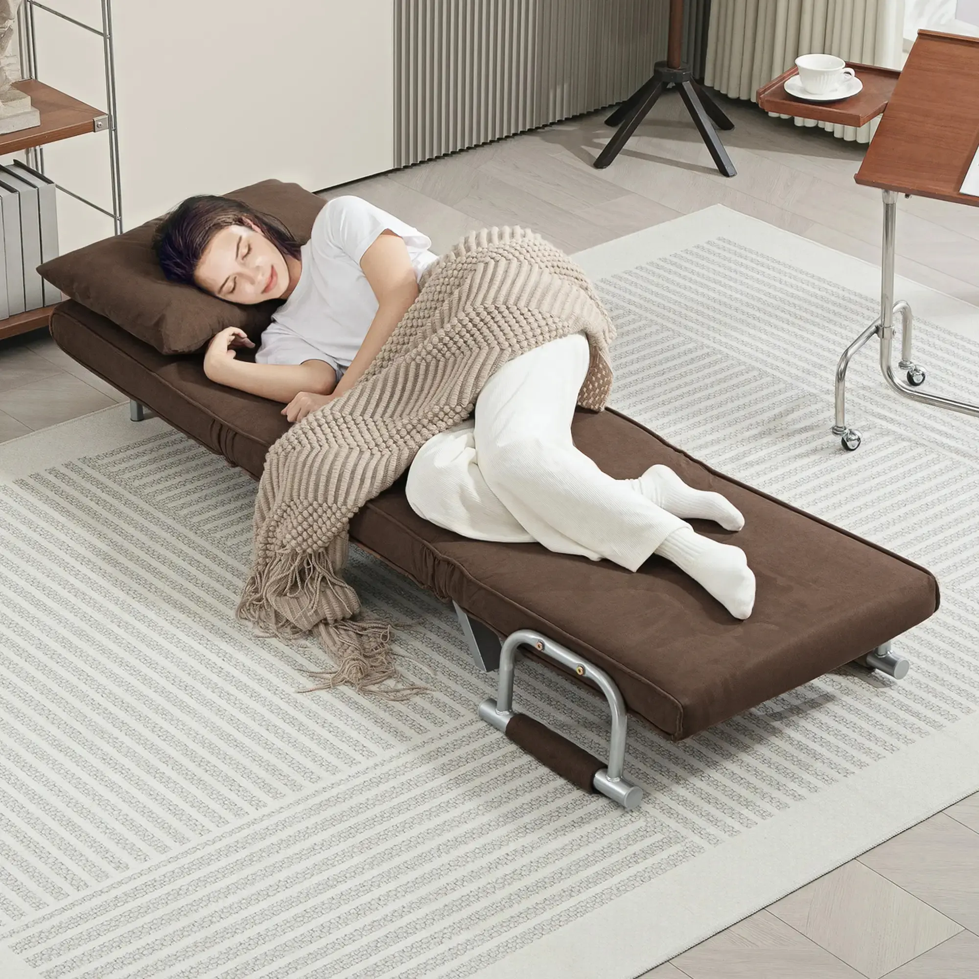 Fotoliu Homcom 833-068 (Brown/Grey) - 8
