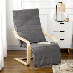 Fotoliu Homcom 833-132V00GY (Grey)