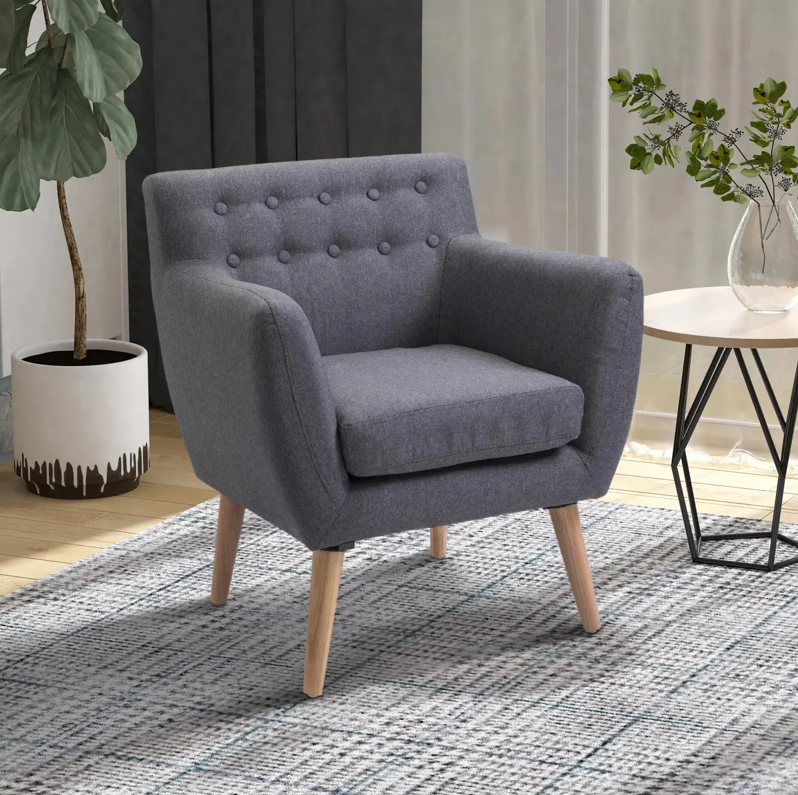 Кресло Homcom 833-525GY (Grey) - 9