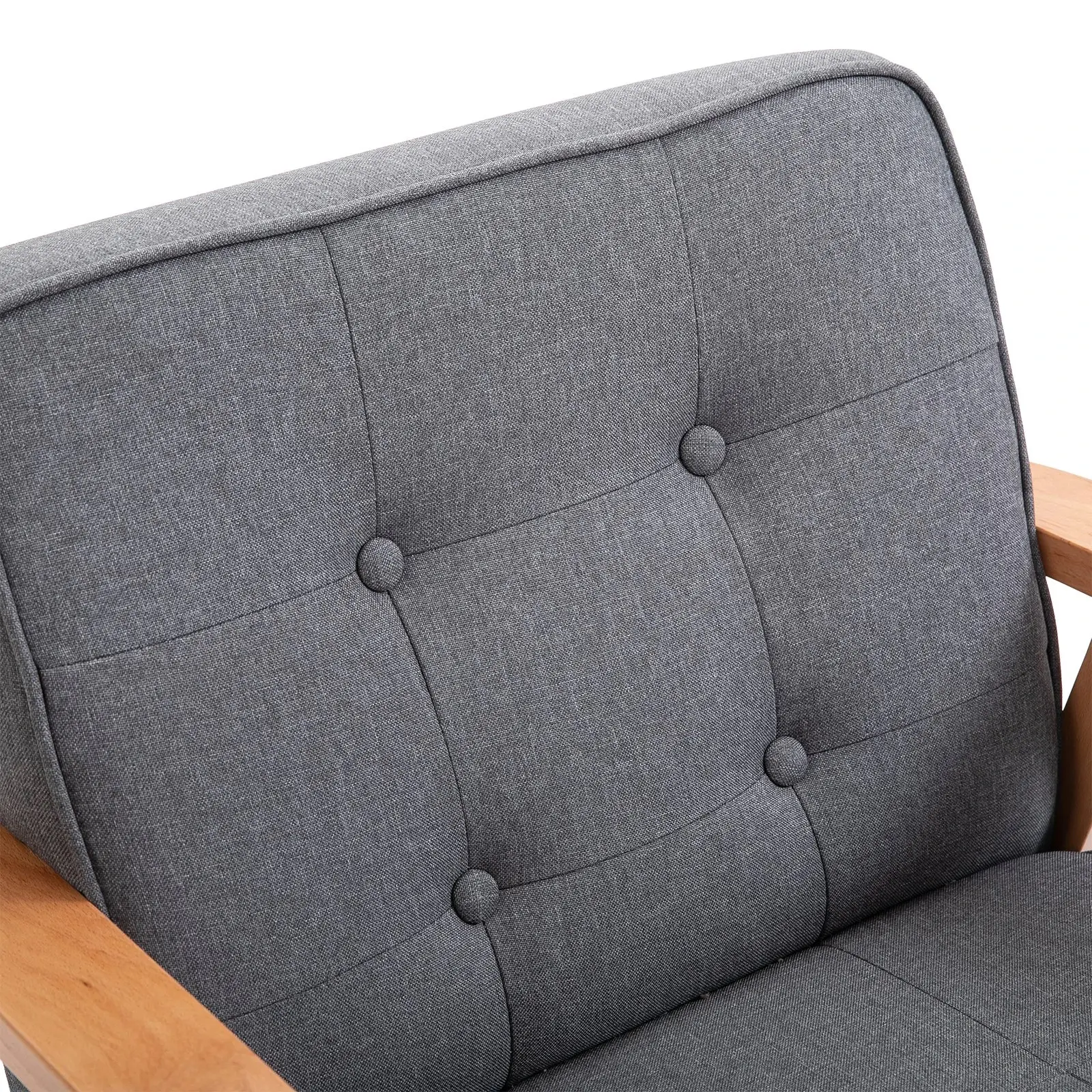 Fotoliu Homcom 833-664 (Grey/Natural) - 5