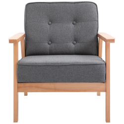 Fotoliu Homcom 833-664 (Grey/Natural) Thumb