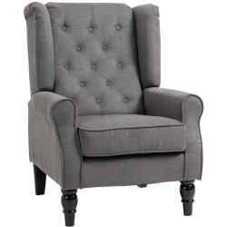 Fotoliu Homcom 833-695CG (Grey/Black) Thumb