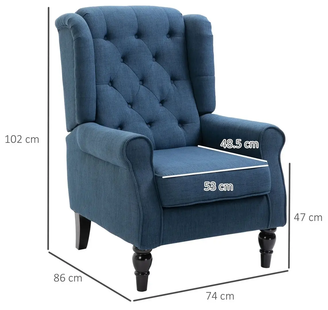 Fotoliu Homcom 833-695V80BU (Blue)